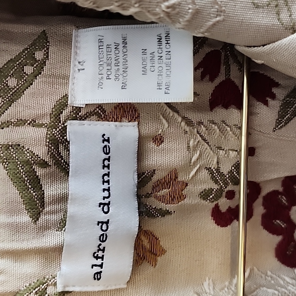 Alfred Dunner Embroidered Multi-colored Jacket - Picture 4 of 6